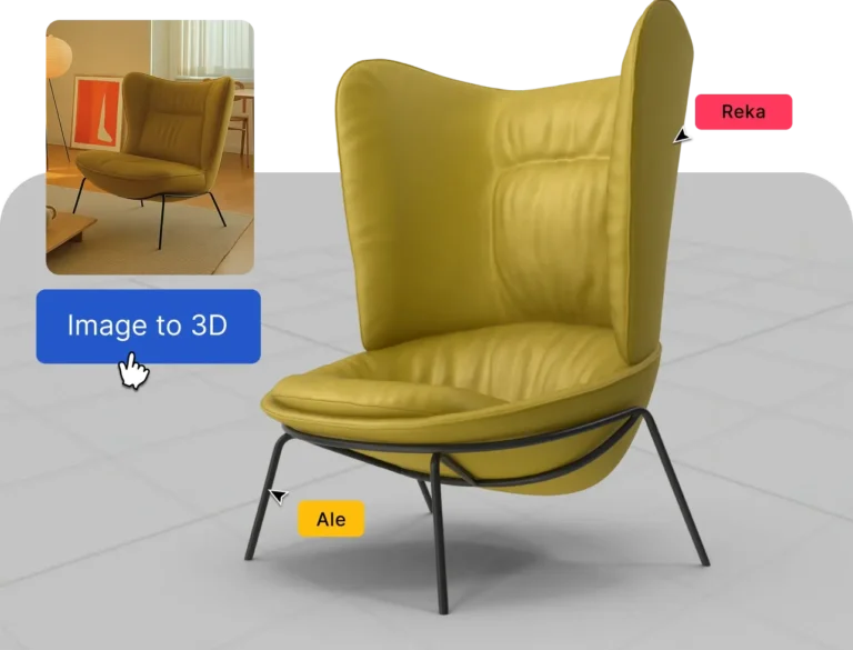 Transform images into 3D product models instantly