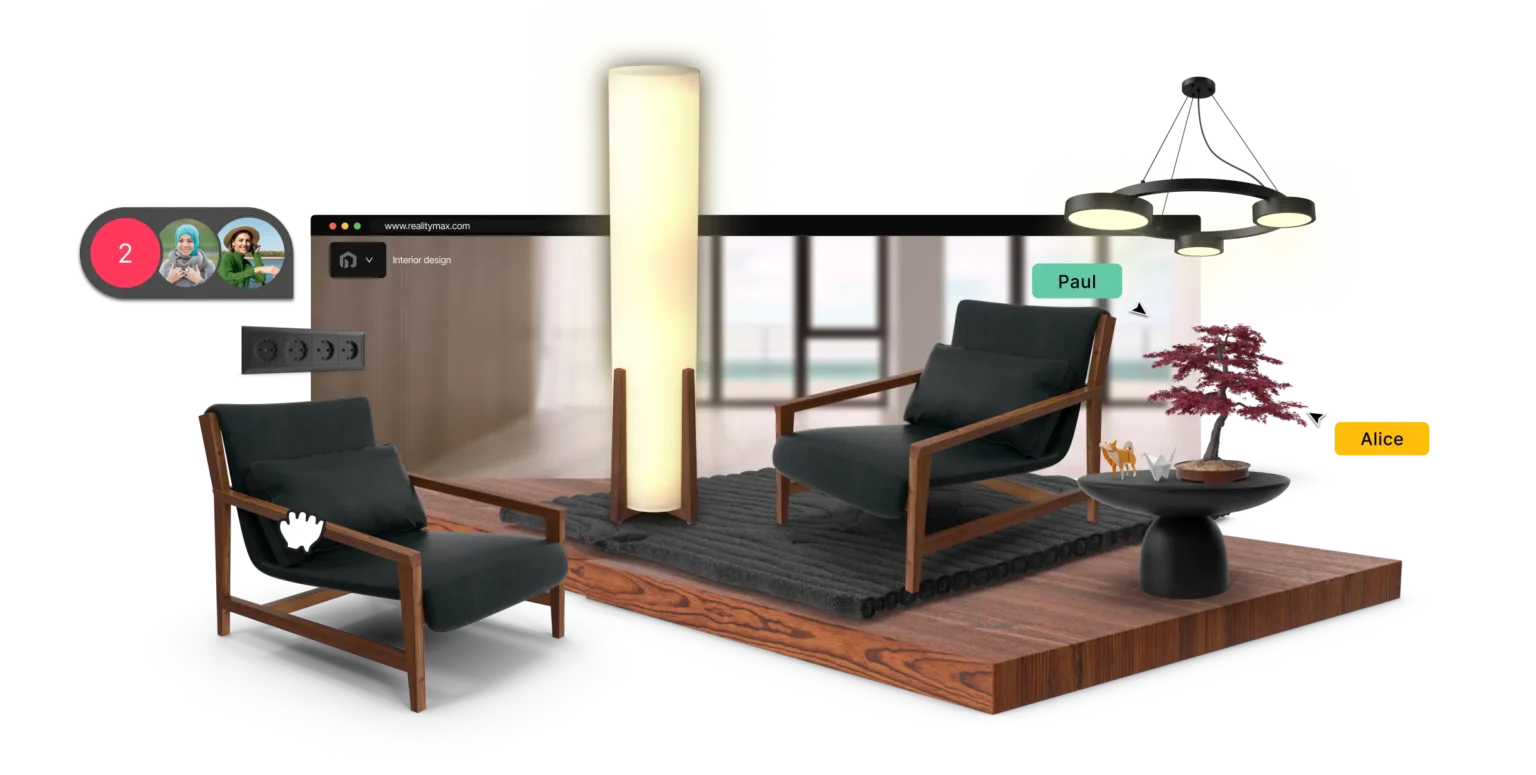 Collaborative 3D for interior design