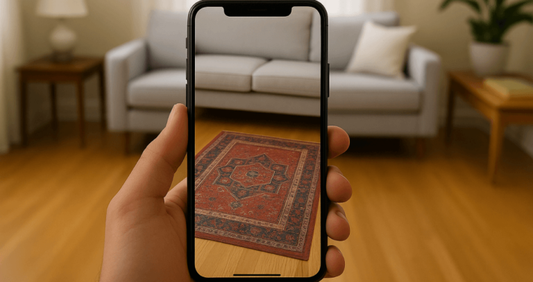 AR carpet visualization guide for rug sellers